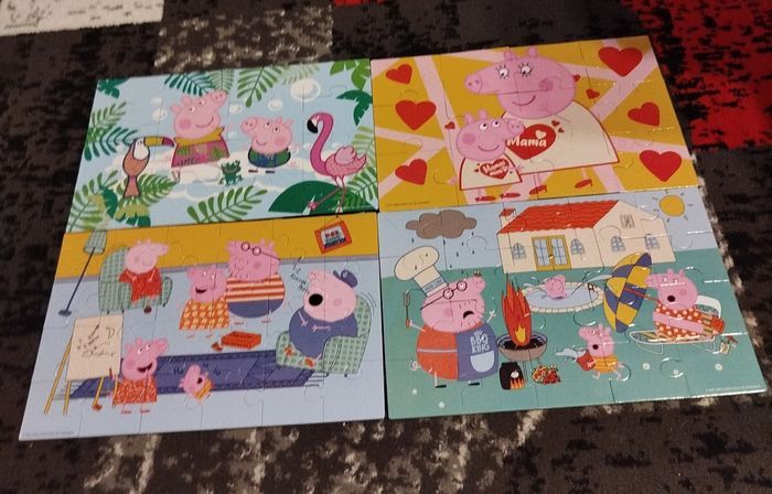 Puzzle 4 en 1 Peppa pig évolutif avec l'âge - photo numéro 2
