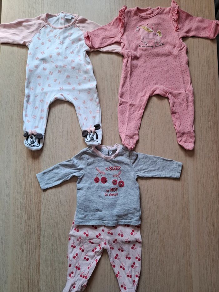 Lot de 3 pyjamas fins