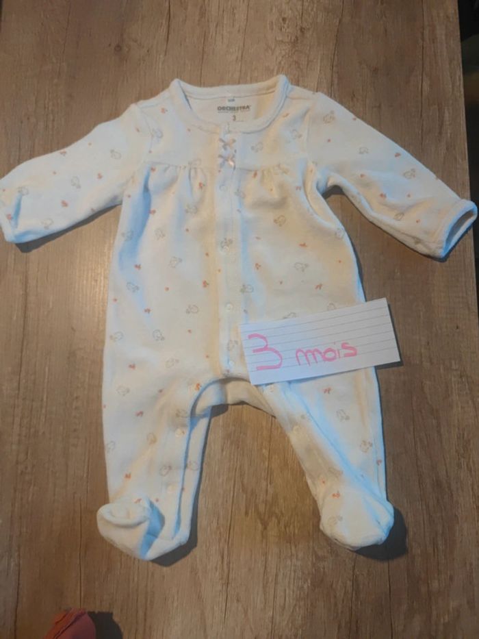 Grenouillère pyjama velours