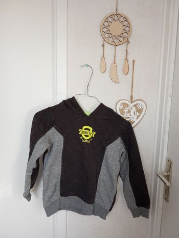 Sweat à capuche garçon en 8 ans hiver sport, noir, gris