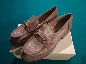 mocassin en paille de chameau