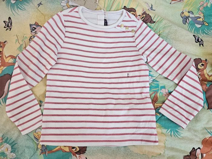 Tee shirt manche longue rayures sergent major