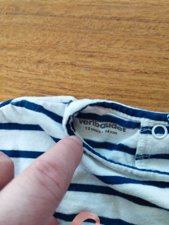 Maillot ml Vertbaudet 12 mois - photo numéro 3