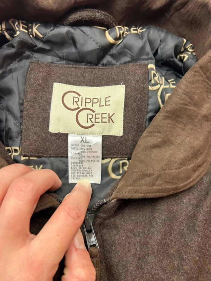 Veste Cripple Creek Marron Vintage Style Western – Taille XL - photo numéro 4