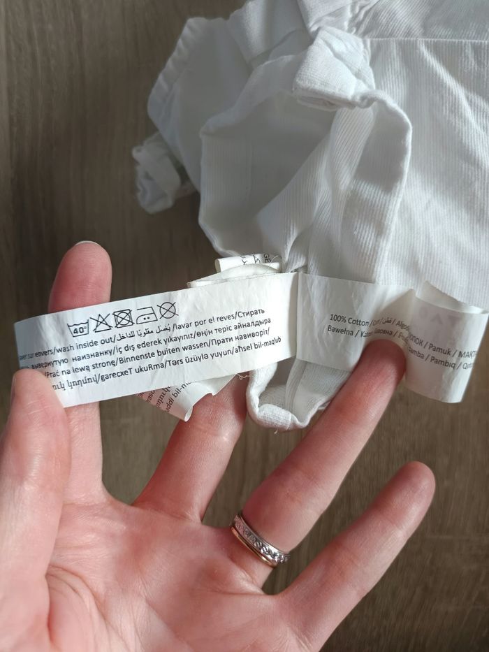 Combishort blanche et dorée bébé fille 6 mois Tape à l'oeil - photo numéro 4