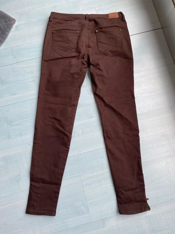 Pantalon marron Zara 40 - photo numéro 5