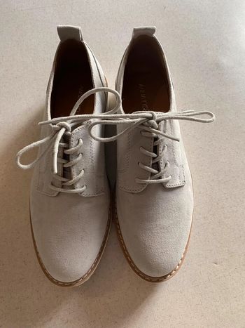 Derbies velours gris