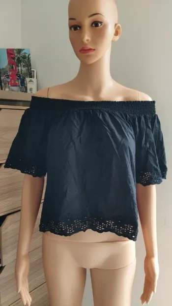 Top haut noir femme taille l