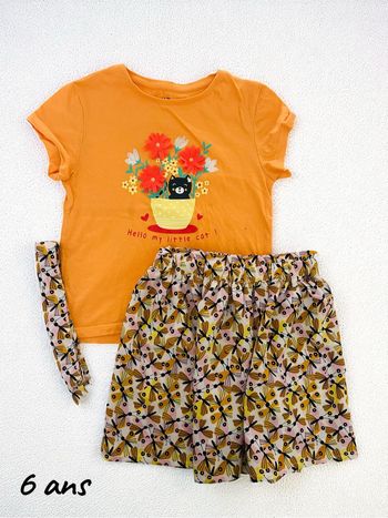 Tenue orange - 6 ans