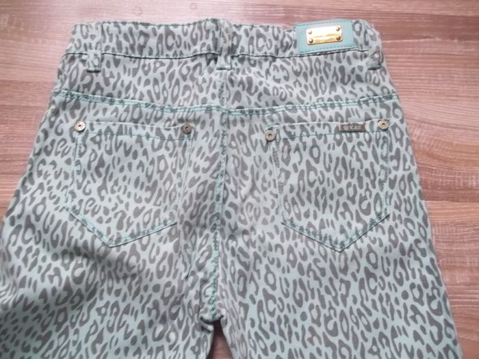 Jean bleu clair léopard US.Kids&Style 14 (Pant4) - photo numéro 4