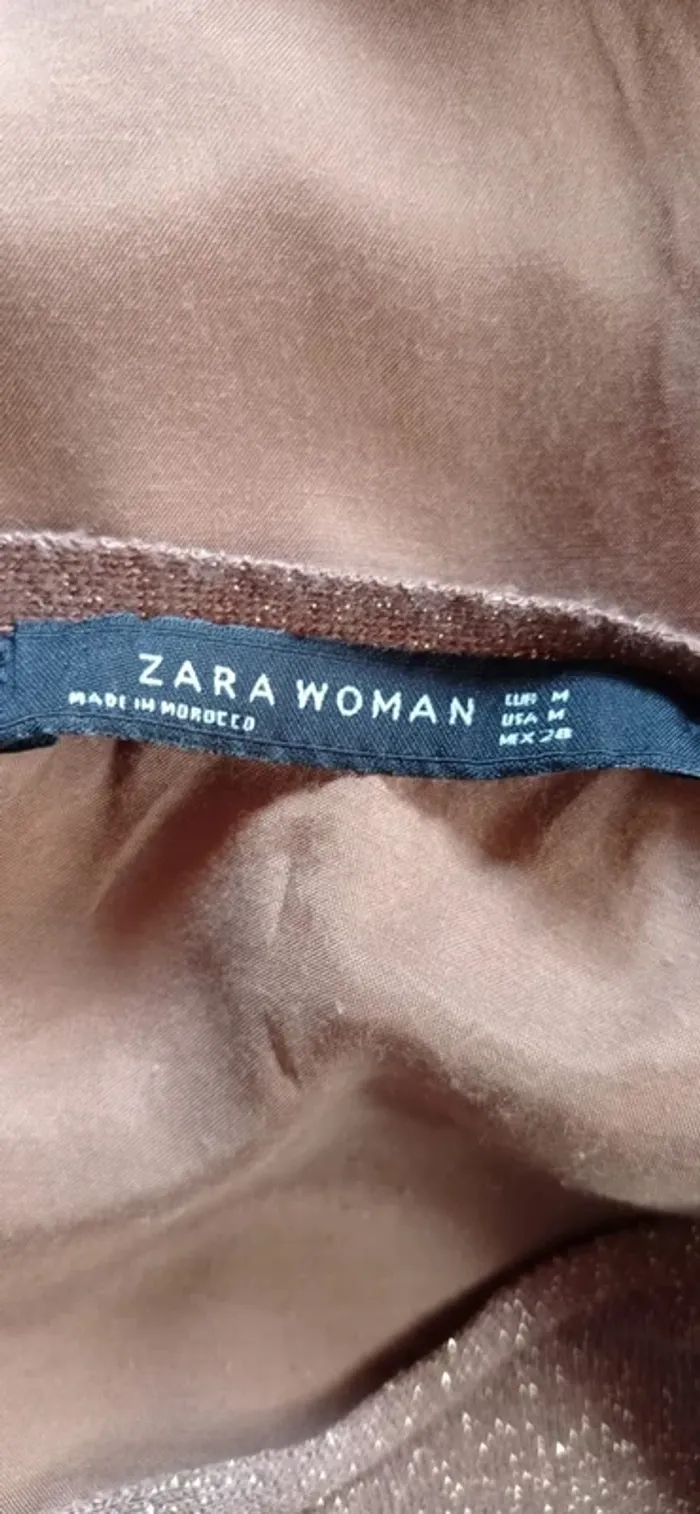 🌸 Tunique boutonnée dans le dos, Zara Woman, taille 38 - photo numéro 4