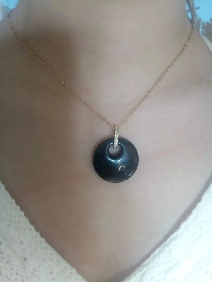 Collier obsidienne - photo numéro 2