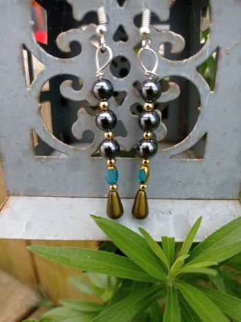 Boucles d'oreilles hématite