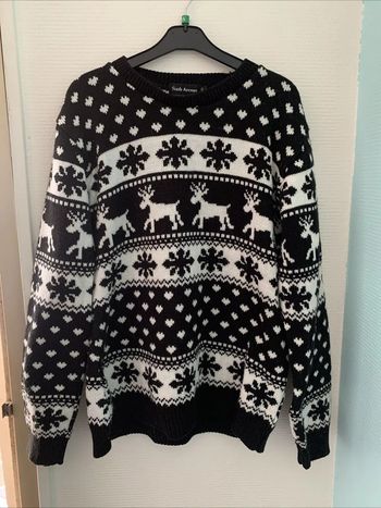 Haut Pull Hiver Motifs Cerfs Flocons Sixth Avenue TS/M