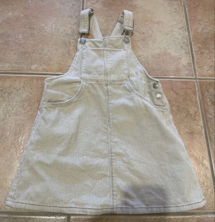 Salopette robe velours Zara fille - photo numéro 1