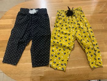 Lot de 2 pantalons Kiabi 18 mois 77-82 cm