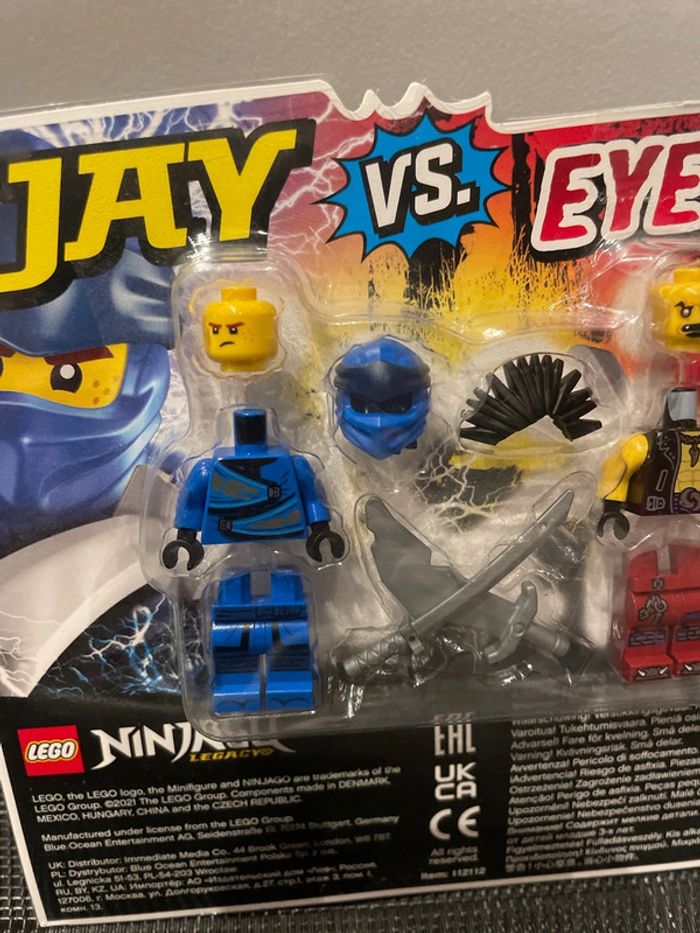 Lego ninjago Legacy lot 2 minis figurines Jay et Eyezor 112112 neuf - photo numéro 2