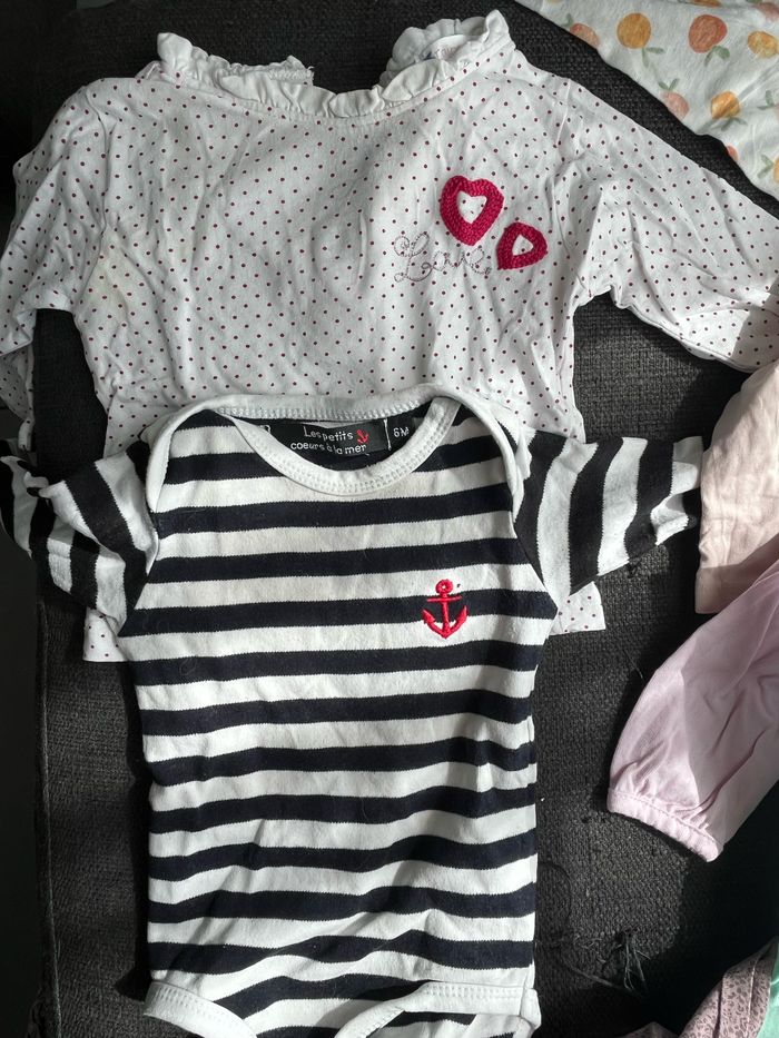 Lot hauts manches longues fille taille 6 mois - photo numéro 4