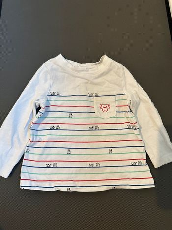 T-shirt manches longues bébé garçon 12 mois