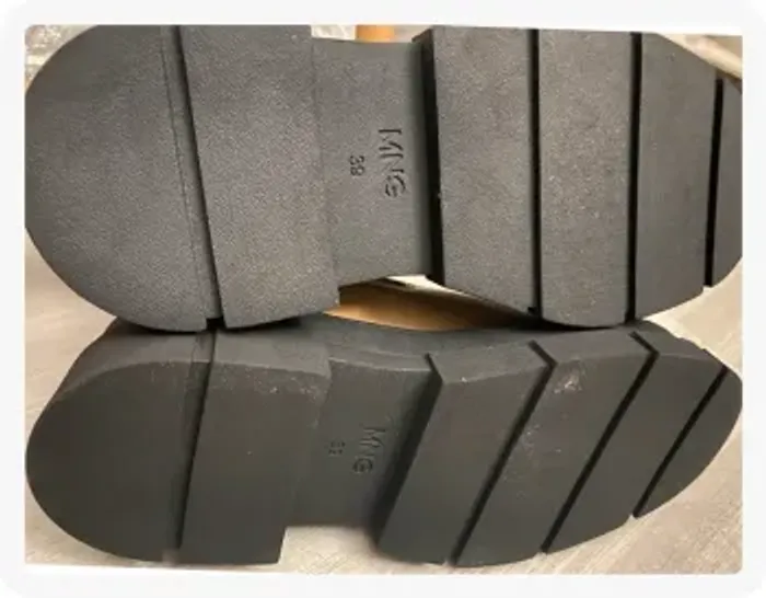 Bottines à plateforme beige et noires Mango - photo numéro 5