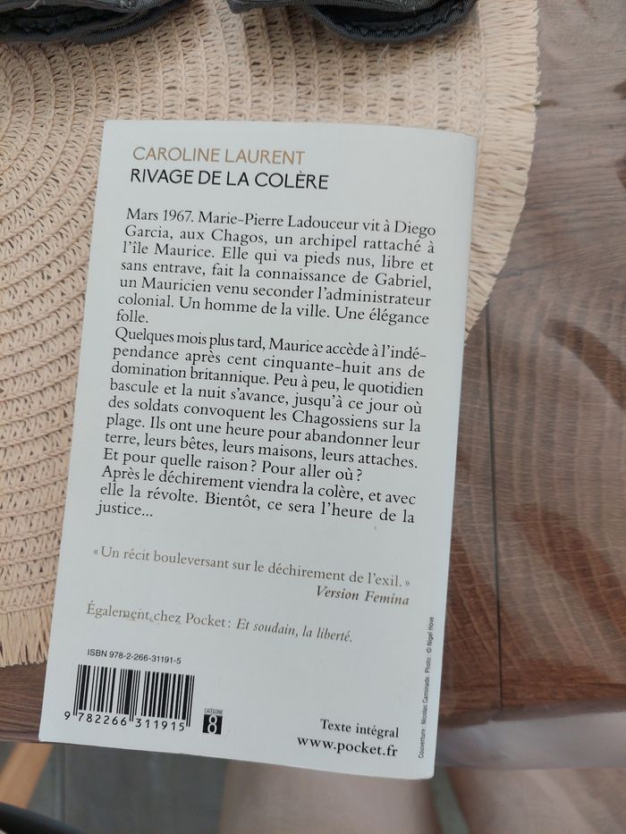 Livre Rivage de la colère caroline laurent - photo numéro 2