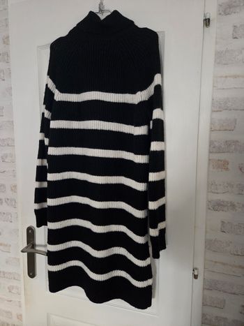 Robe pull femme col roulé