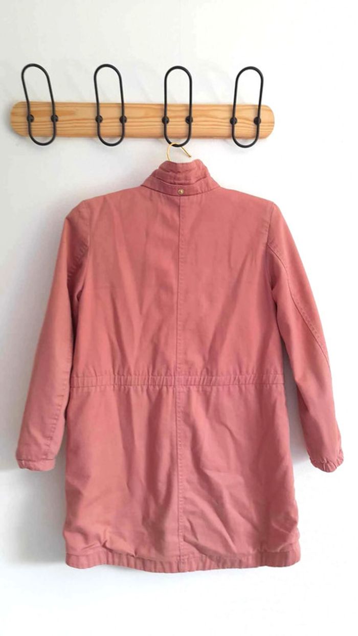 Parka avec capuche H&M vieux rose 9/10 ans - photo numéro 3