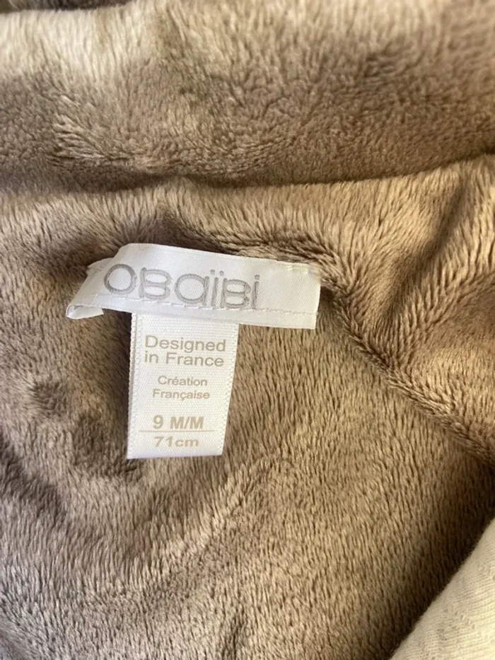 Veste chaude douce Obaïbi 9mois - photo numéro 5