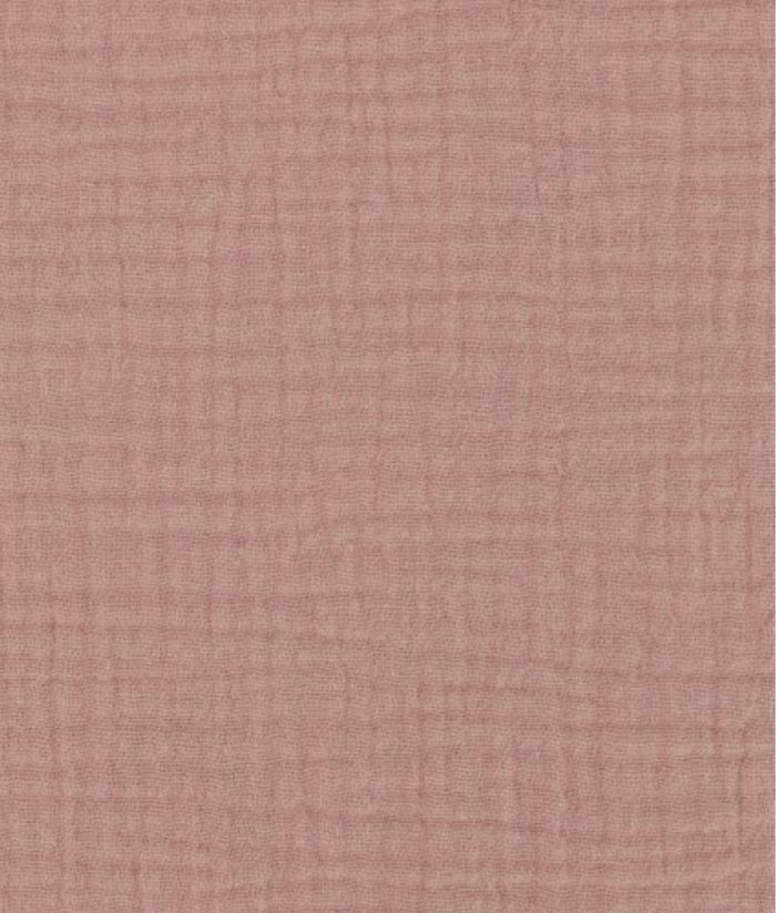 Double gaze de coton Rose poudre - photo numéro 2