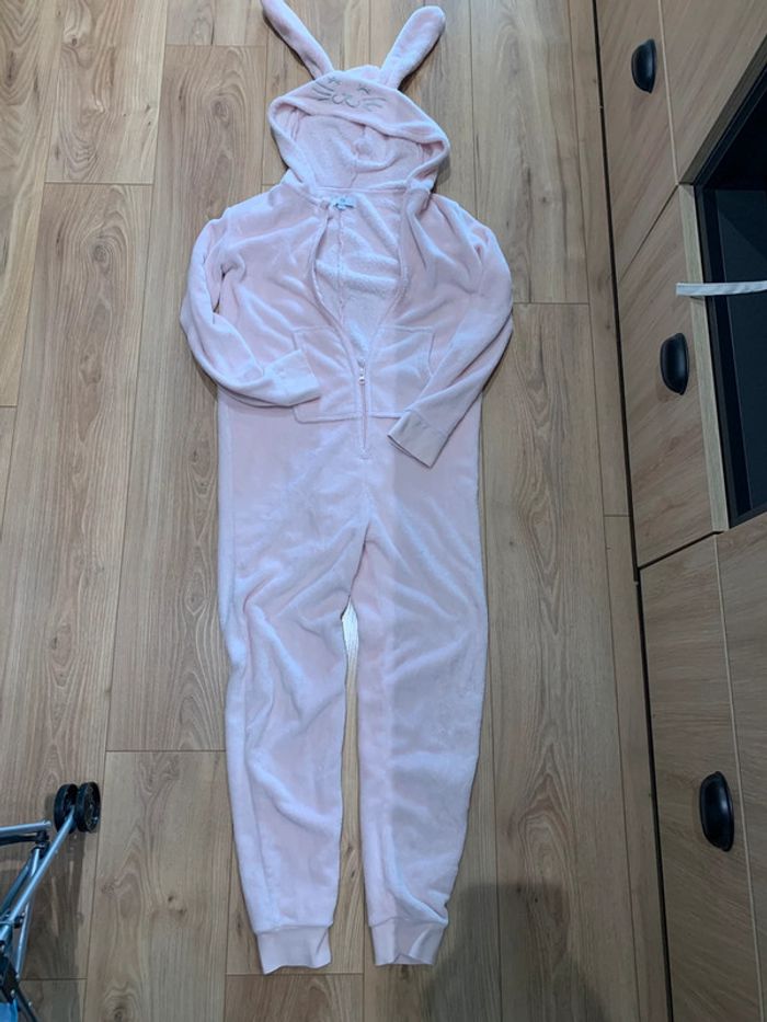 Combinaison pyjama lapin rose