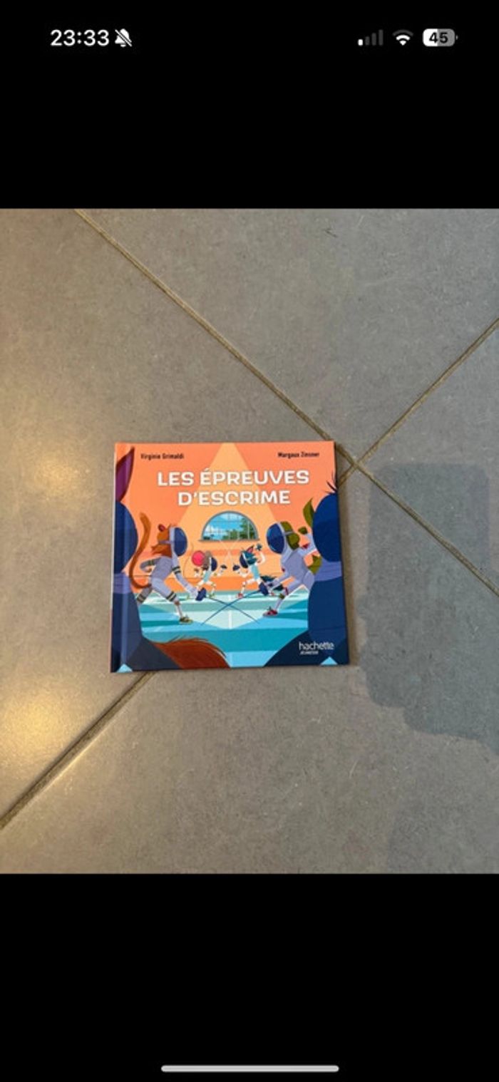 Livre / album - Les épreuves d'escrime - Esprit sportif - Virginie Grimaldi & Margaux Zinsner