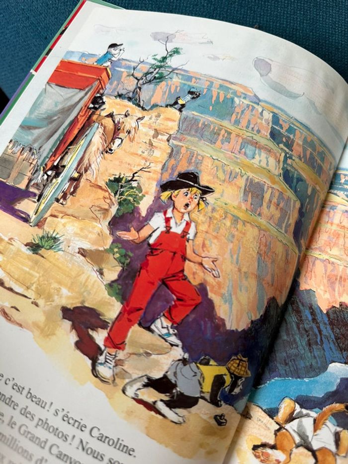 Livre rare Caroline en Amérique USA album bd Pierre Probst contour couleurs multicolore - photo numéro 8