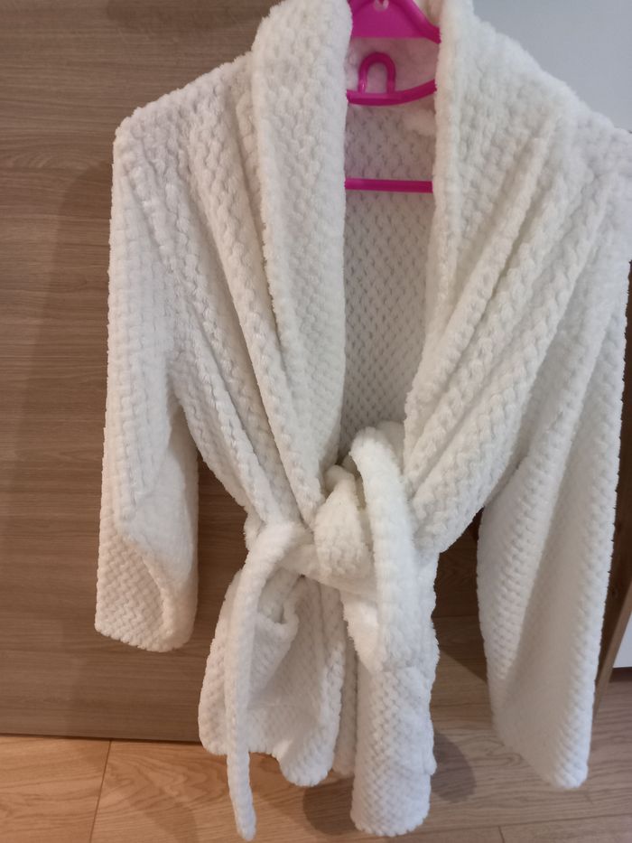 Robe de chambre blanche femme taille XXL 50-52 - photo numéro 4