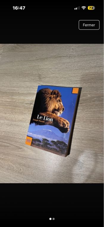 Livre « Le Lion » de Joseph KESSEL 
