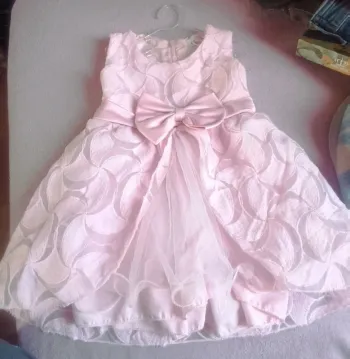 Robette de cérémonie rose bébé