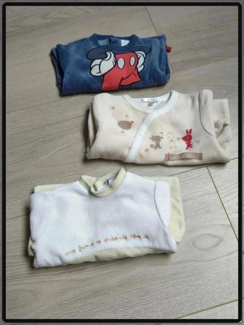 Lot de 3 pyjamas naissance