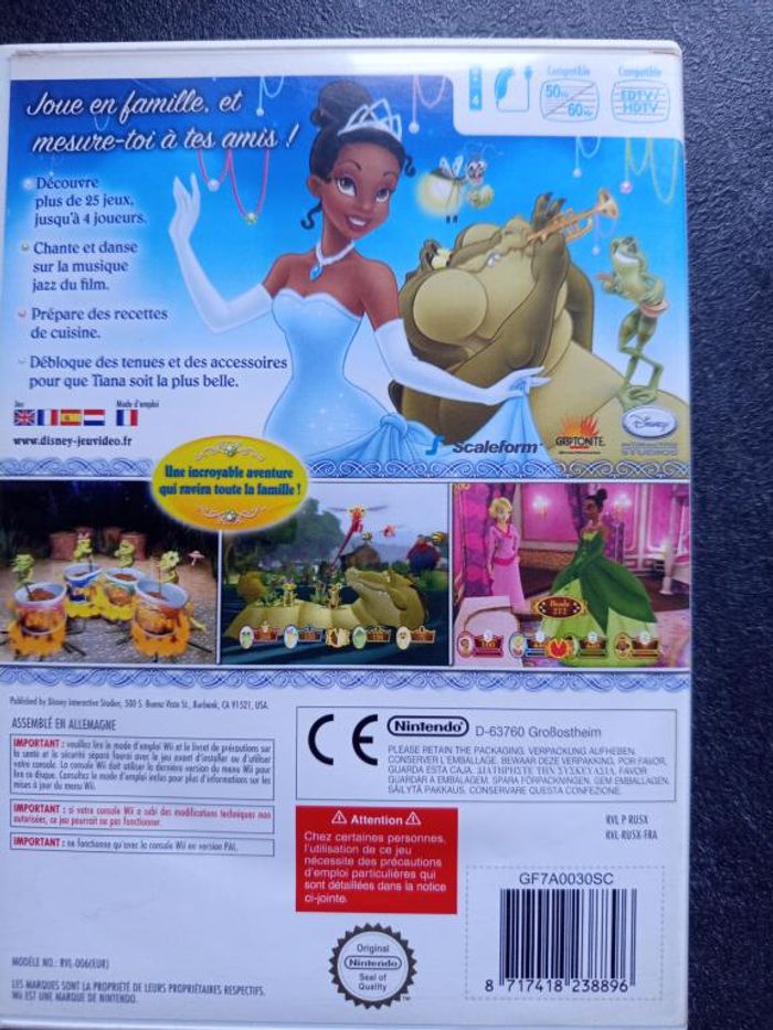 Nintendo - WII - Disney - La princesse et la grenouille - photo numéro 2