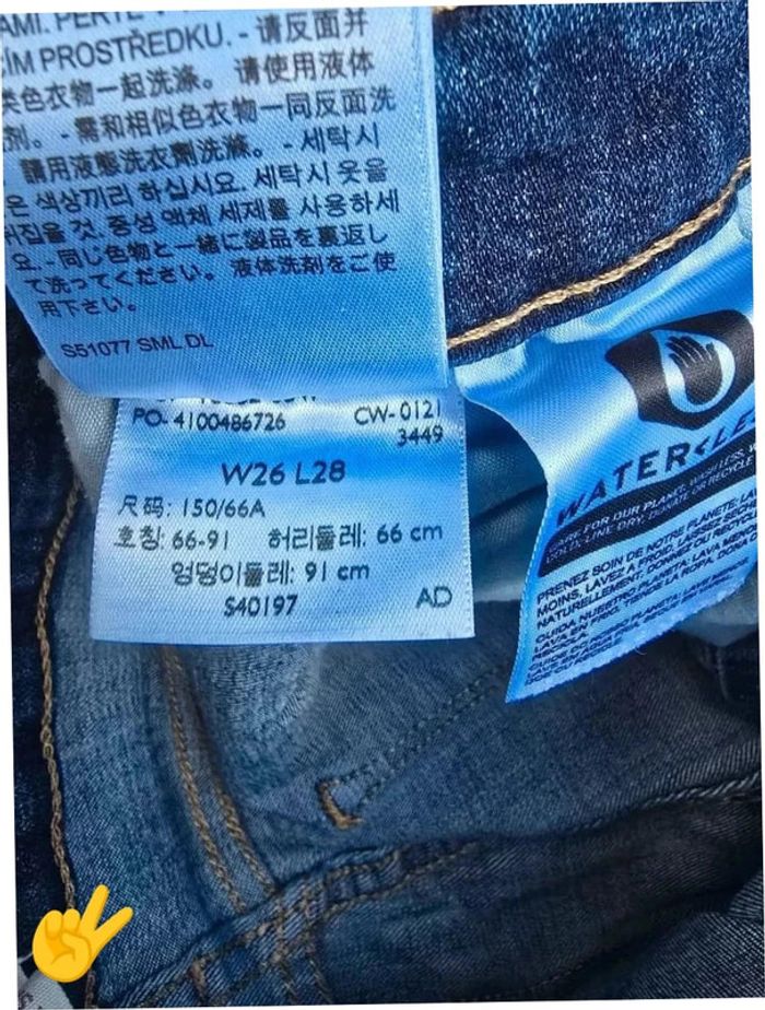Jean Levi's 721  W26|FR36 L28 coupe droit bleu Femme-Women - photo numéro 8