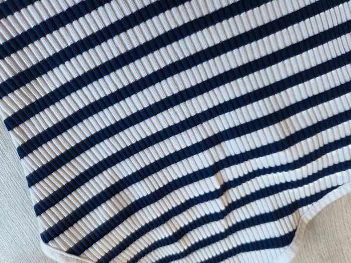 Top à fines bretelles rayé zara - taille s - photo numéro 2
