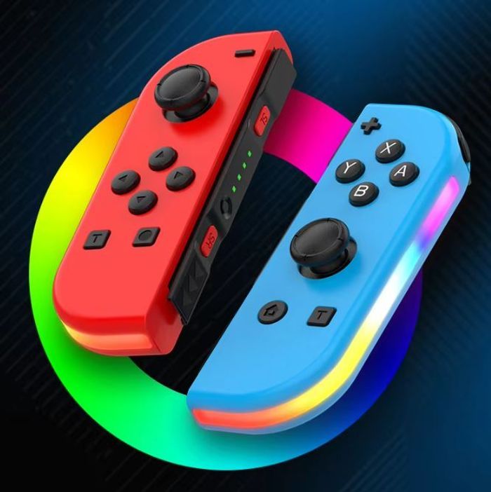 Manette/Joycon rouge et bleu compatible avec Switch/OLED