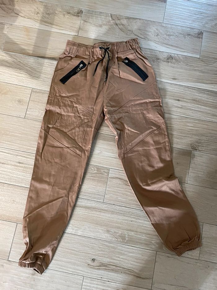 Pantalon multi poche beige