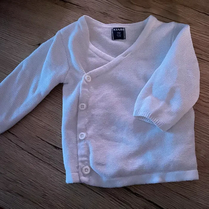 Gilet 1 mois cache coeur