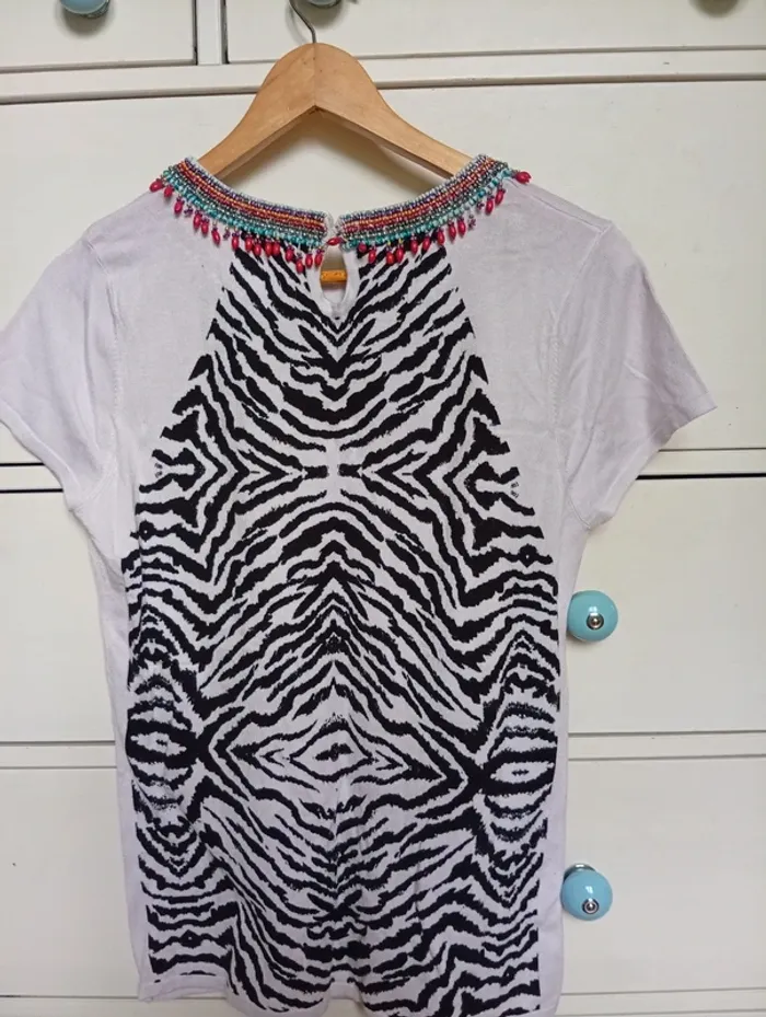 T-shirt motif zèbre - photo numéro 4