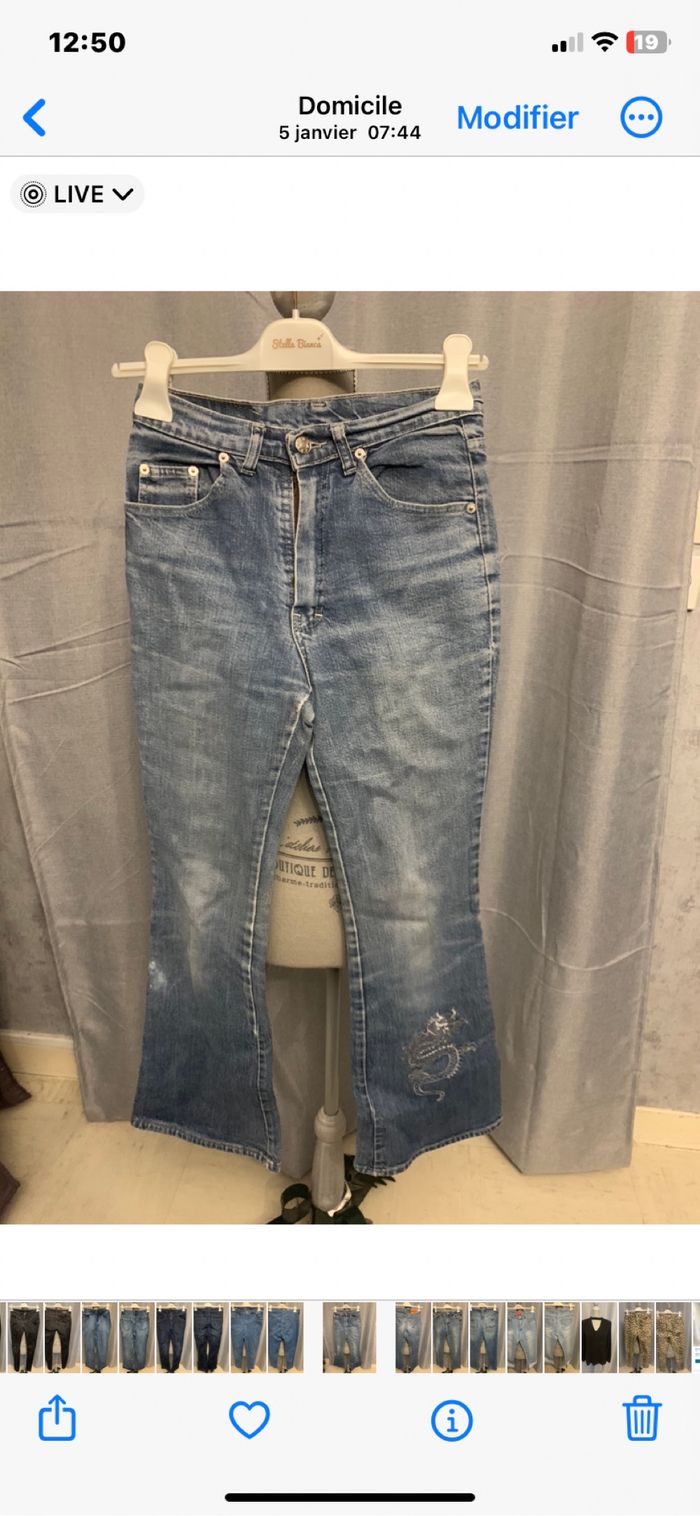 Jeans ancien taille 34/36