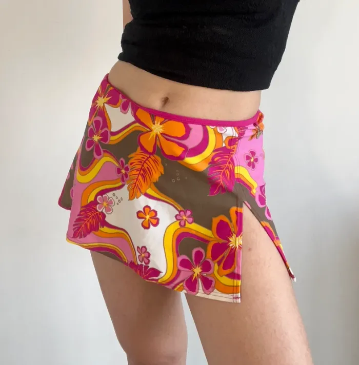 Jupe de plage y2k années 2000 à motifs taille S 🌸 - photo numéro 5