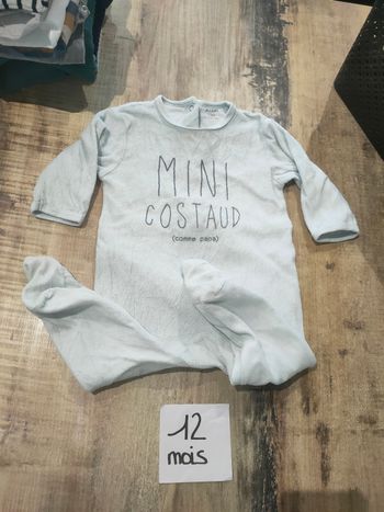 Grenouillère pyjama 1 pièce pour bébé garçon 12 mois kiabi