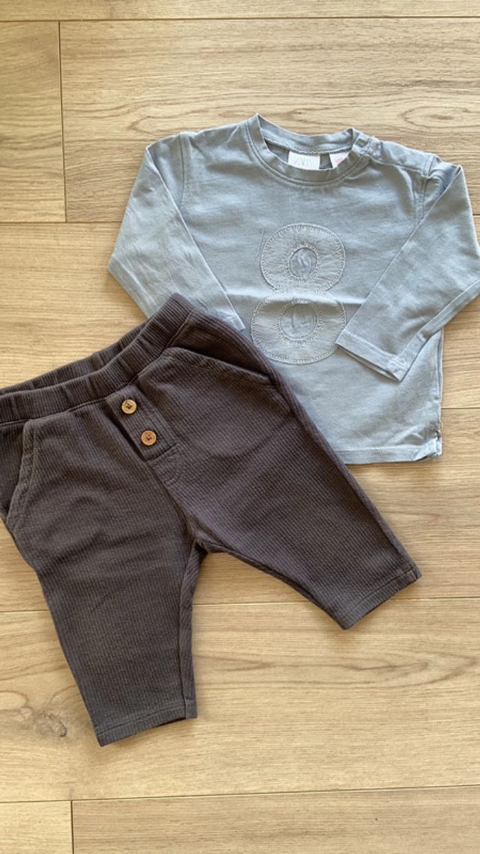 Ensemble bébé garçon Zara 9 mois