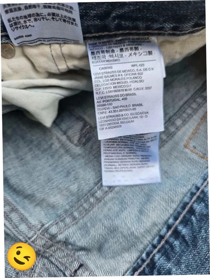 Jeans Levi's 514 W36 FR46 L32 coupe droite bleu Homme Men pan383b - photo numéro 7