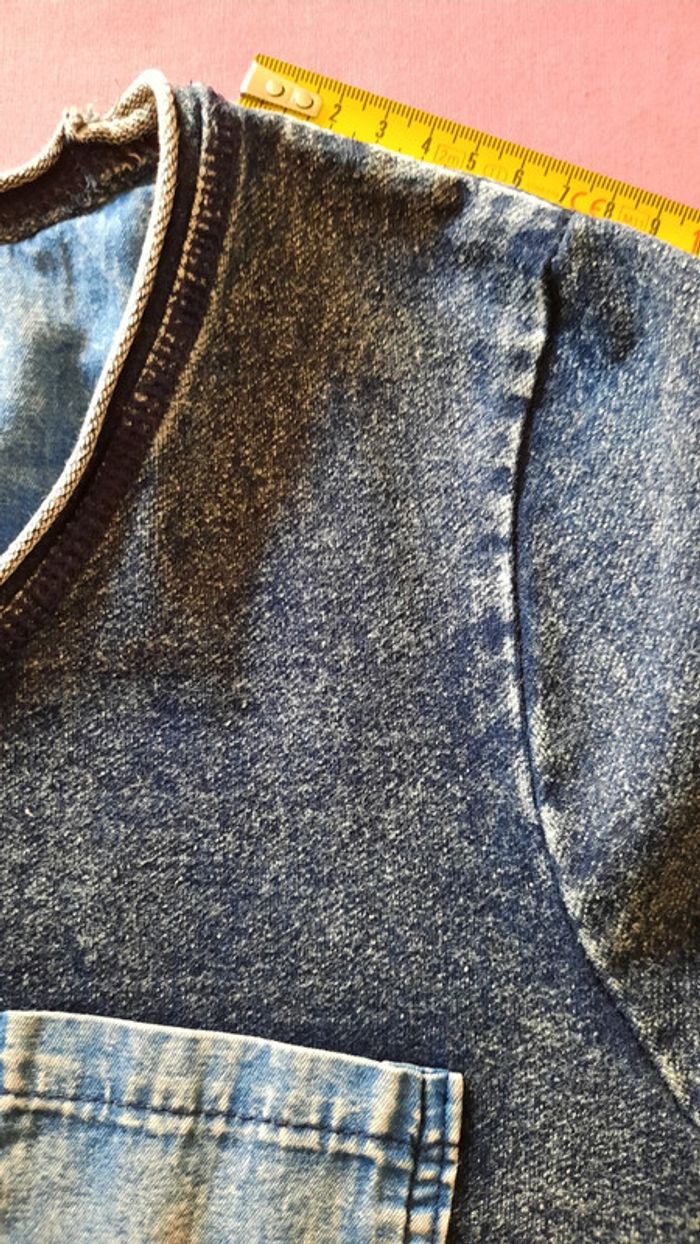 Sweat jean bleu taille S - photo numéro 4
