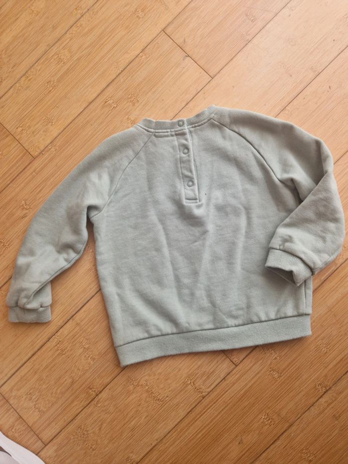 Sweat léger vert d'eau garçon 36 mois Kiabi - photo numéro 3